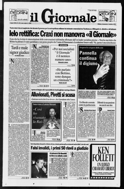 Il giornale : quotidiano del mattino